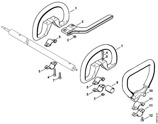 Foices a motor (FS) FS 74 Cabo circular da marca Stihl