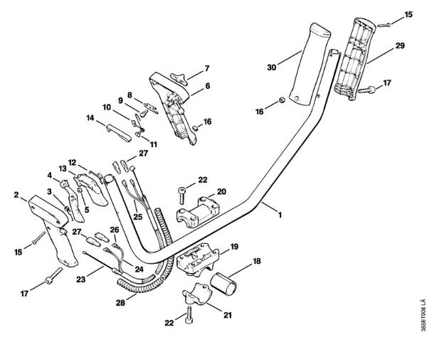 Foices a motor (FS) FS 76 Cabo para duas mãos da marca Stihl