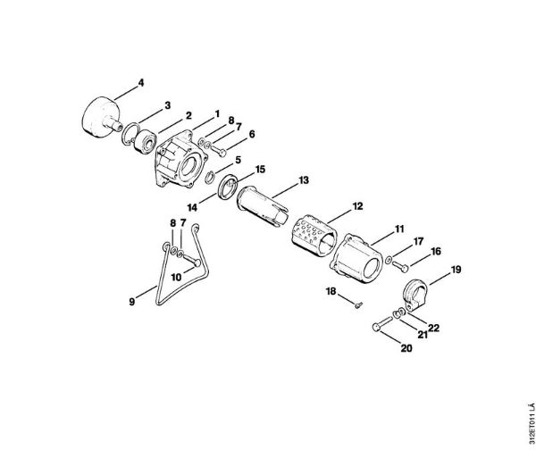Foices a motor (FS) FS 80 AVE Caixa da embreagem AV da marca Stihl