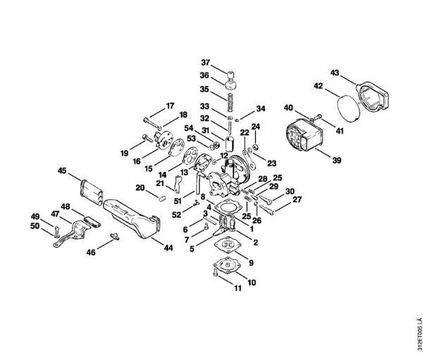 Foices a motor (FS) FS 80 AVE Carburador, Filtro de ar da marca Stihl