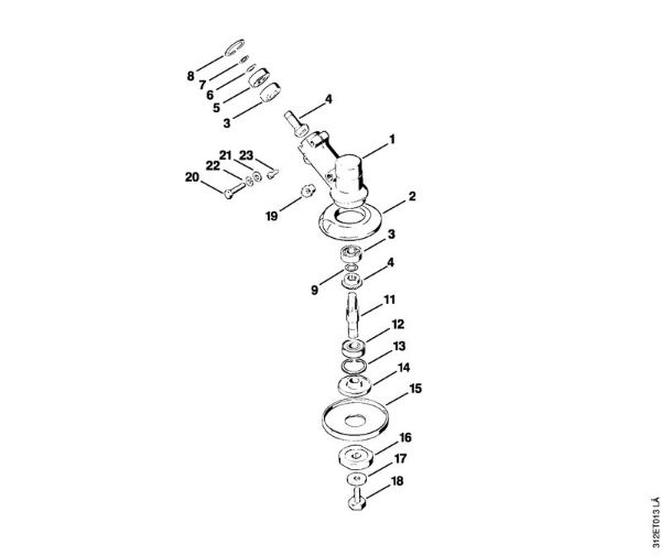 Foices a motor (FS) FS 80 AVRE Engrenagem da marca Stihl