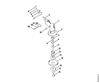Foices a motor (FS) FS 80 E Engrenagem da marca Stihl