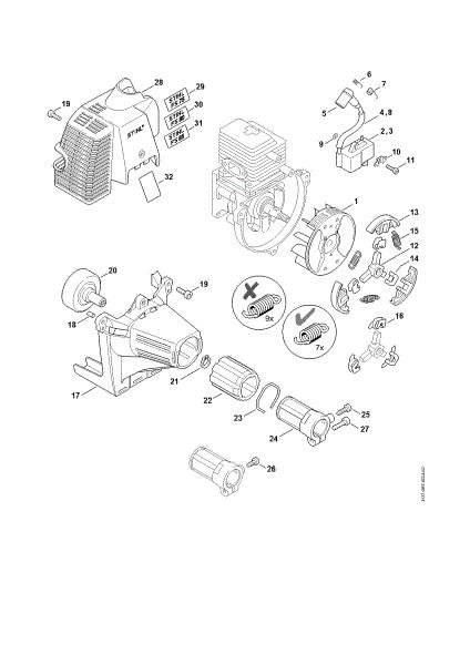 Imagem de Sistema de ignição, Embreagem FS 85 T