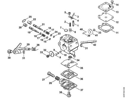 Foices a motor (FS) FS 88 Carburador WT-367 da marca Stihl