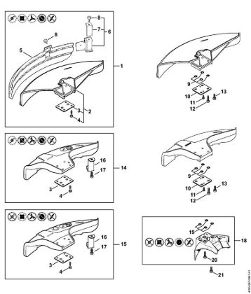 Foices a motor (FS) FS 90 - 4180 Protecção da marca Stihl