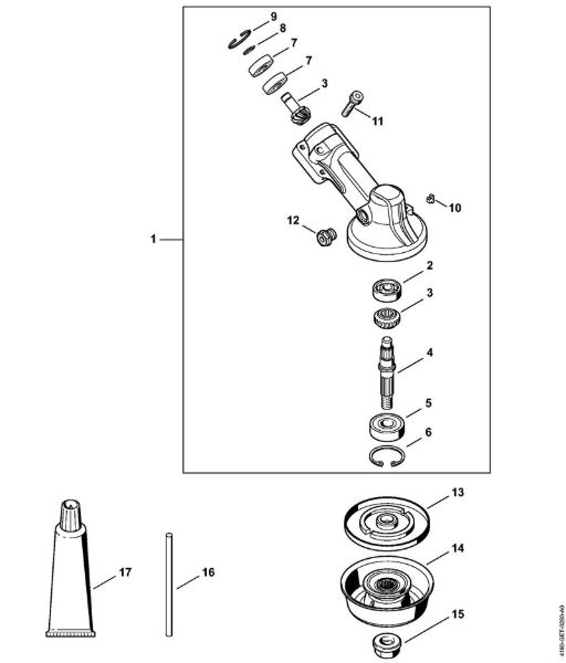 Foices a motor (FS) FS 91 Engrenagem da marca Stihl
