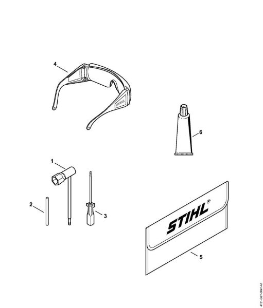 Foices a motor portáteis nas costas (FR) FR 235 Ferramentas, Acessórios especiais da marca Stihl