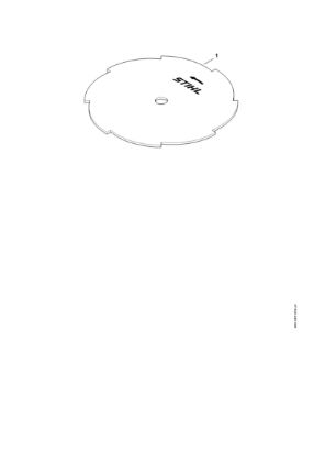 Imagem de Lãmina para cortar relva 230-8 Lamina para cortar relva 230-8