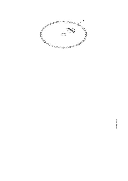 Imagem de Lãmina para cortar relva 250-40 Spezial, di m.  20 mm Lãmina para cortar relva 250-40 Spezial