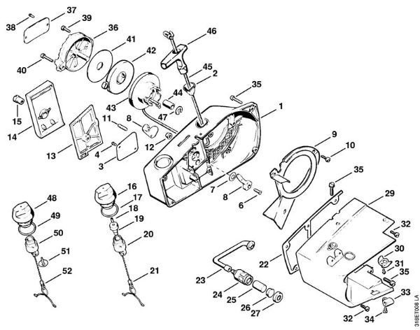 Roçadeiras (FS) FS 202 Dispositivo de arranque da marca Stihl