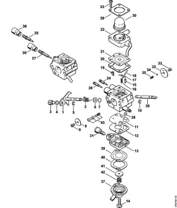 Roçadeiras (FS) FS 310 Carburador C1Q-S176, C1Q-S133 da marca Stihl