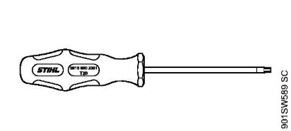 Roçadeiras (FS) FS 310 Chave de fenda T20 da marca Stihl