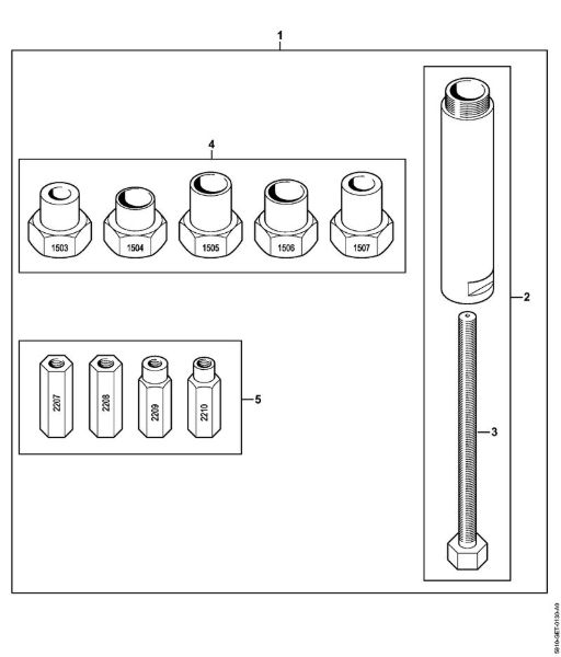 Roçadeiras (FS) FS 410 C-E Ferramenta de montagem LS da marca Stihl