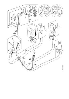 Imagem de Cabo para duas mãos FS 460-K
