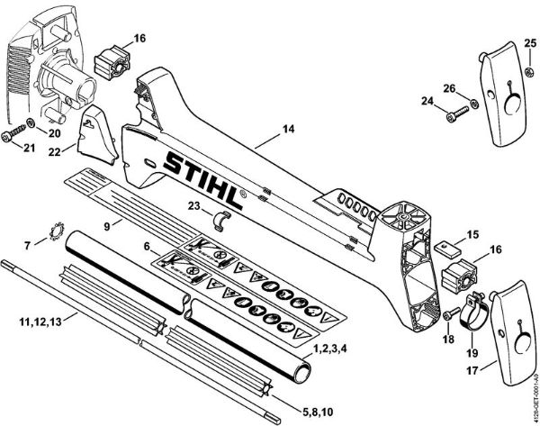 Roçadeiras (FS) FS 480-K Haste da marca Stihl