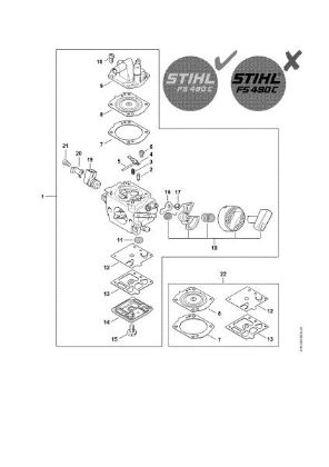 Imagem de Carburador FS 490 C-EM KW