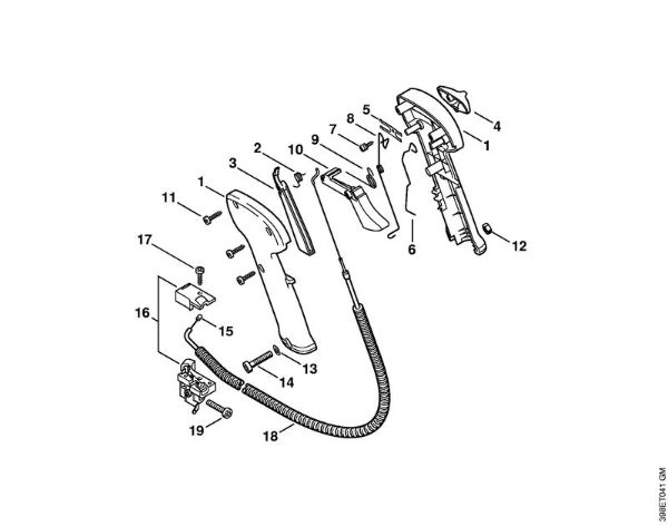 Roçadeiras (FS) FS 500 Cabo de manejo   1 57 307 792 (29.2002) da marca Stihl