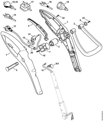 Roçadores eléctricos (FE, FSE) FSE 41 Caixa do cabo da marca Stihl