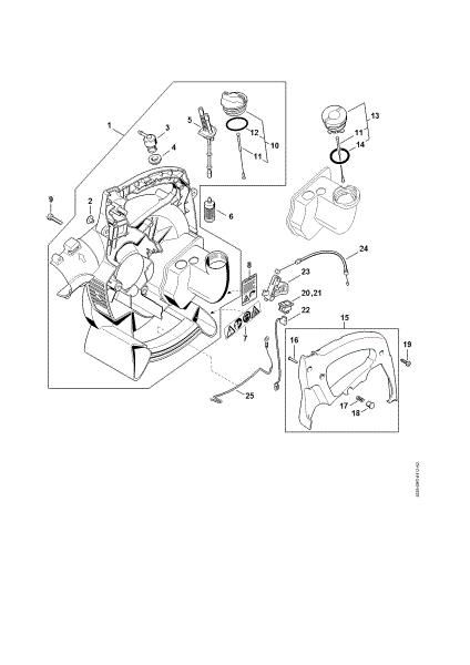 Imagem de Caixa do ventilador interior (04.2001), (45.2001), (18.2002) BG 45