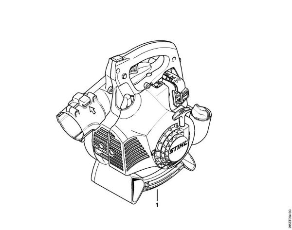 Sopradores (BG, BR) BG 55 Numero da máquina da marca Stihl