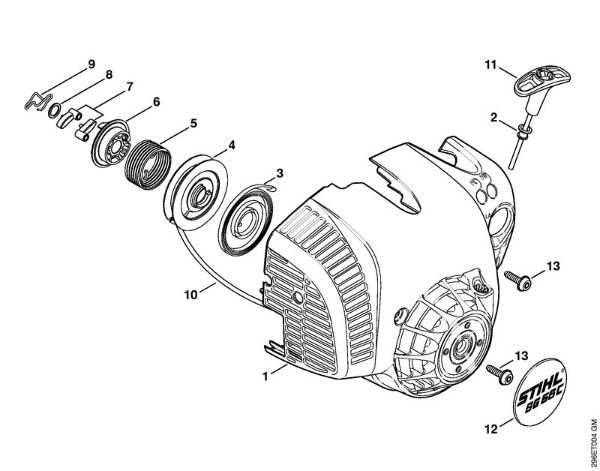 Sopradores (BG, BR) BG 56 C-E D Dispositivo de arranque ErgoStart da marca Stihl