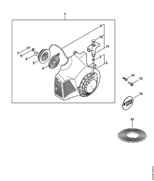 Sopradores (BG, BR) BG 85-DZ Dispositivo de arranque da marca Stihl