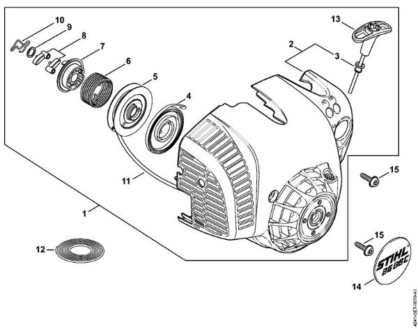 Sopradores (BG, BR) BG 86 C-E Dispositivo de arranque ErgoStart da marca Stihl