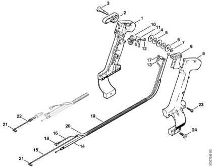 Sopradores (BG, BR) BR 340 Cabo de manejo (46.2001) da marca Stihl
