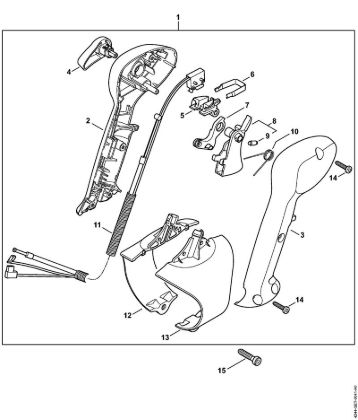 Sopradores (BG, BR) BR 350 Cabo de manejo (32.2015) da marca Stihl