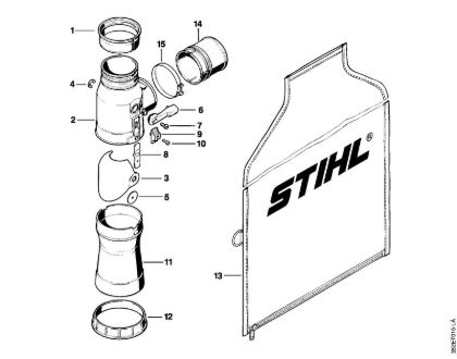 Sopradores (BG, BR) BR 420 Dispositivo de aspiração da marca Stihl