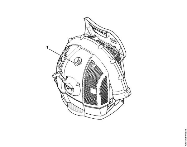 Sopradores (BG, BR) BR 550 Numero da máquina da marca Stihl