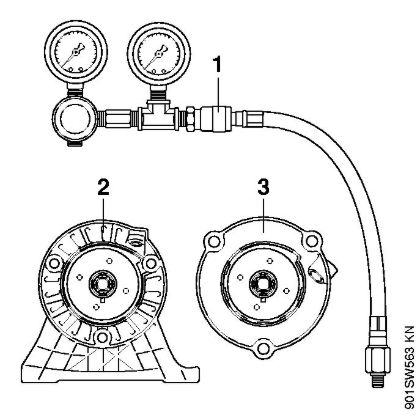 Sopradores (BG, BR) BR 700 Jogo Aparelho de teste da impermeabilidade da marca Stihl