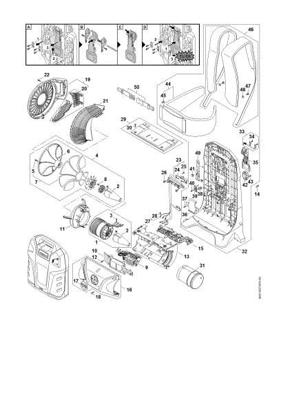 Imagem de Ventilador, Cárter do motor, Placa traseira BGA 300.0