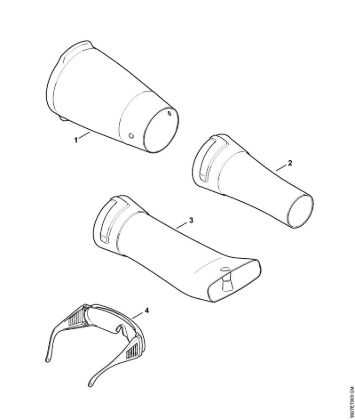 Sopradores alimentados a bateria (BGA) BGA 85 Tubo soprador, acessórios da marca Stihl