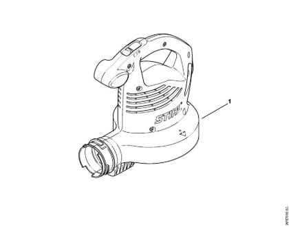 Sopradores eléctricos (BE, BGE) BGE 81 Numero da máquina da marca Stihl