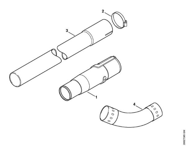 Trituradoras de aspiração (SH) SH 55 C Z KAT Limpeza para as goteiras da marca Stihl