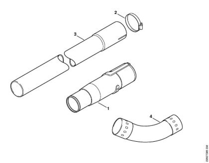 Trituradoras de aspiração (SH) SH 85-DZ Limpeza para as goteiras da marca Stihl