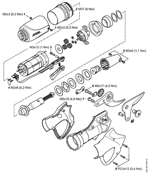 ASA 65 ASA 65 Binários de aperto da marca Stihl