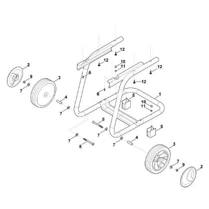 Imagem de B - Suporte da roda GHE 135.0 L