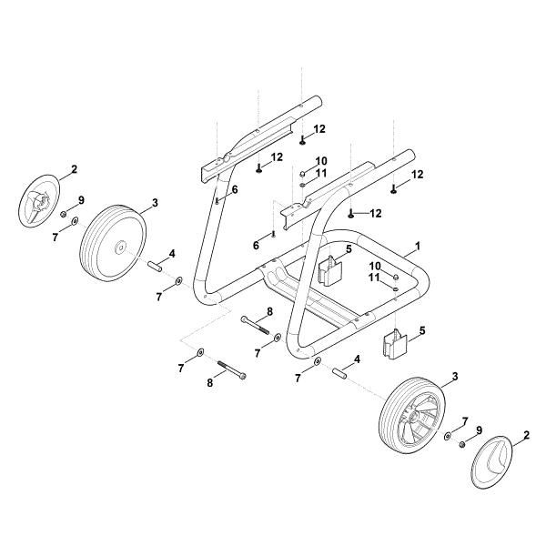 Imagem de B - Suporte da roda GHE 135.0 L