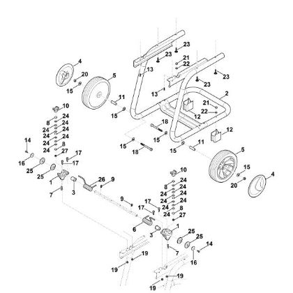 Imagem de B - Suporte da roda GHE 140.0 L