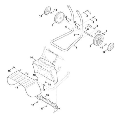 Imagem de C - Suporte da roda GHE 260.0 S