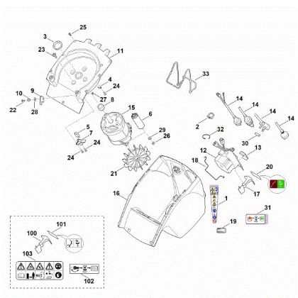 Imagem de C - Caixa, Motor eléctrico GHE 355.0