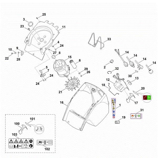 Imagem de C - Caixa, Motor eléctrico GHE 355.0