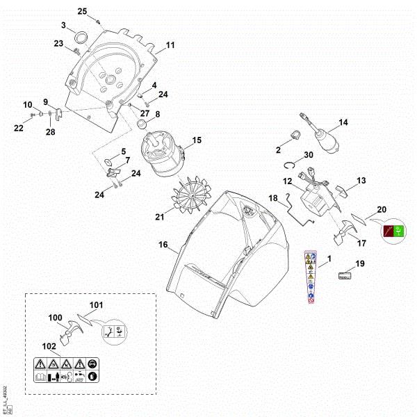 Imagem de C - Caixa, Motor eléctrico GHE 375.0