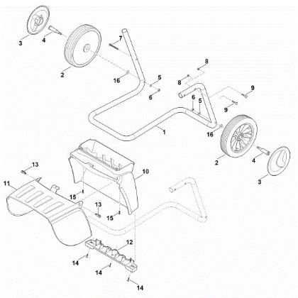 Imagem de D - Suporte da roda GH 370.1 S