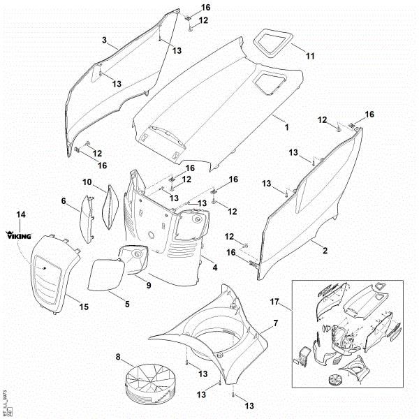 Imagem de D - Capota do motor MT 4097.0 SX