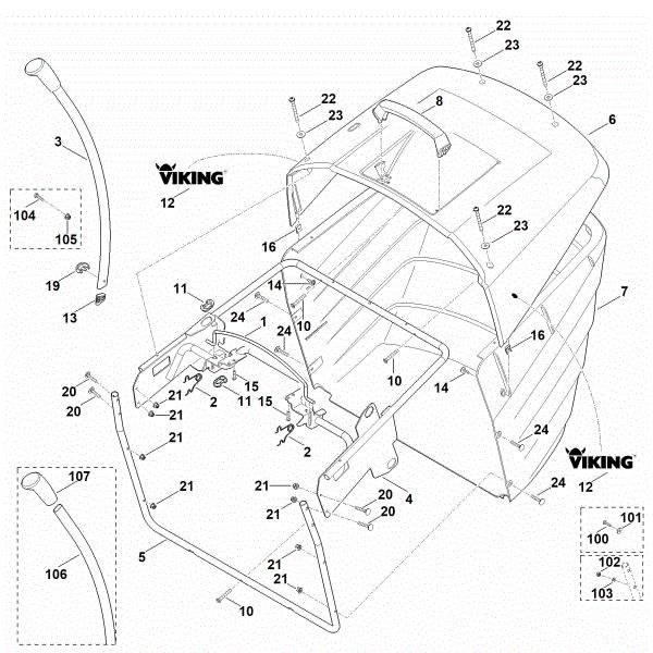 Imagem de Q - Cesta de recolha de relva MT 6112.0 C