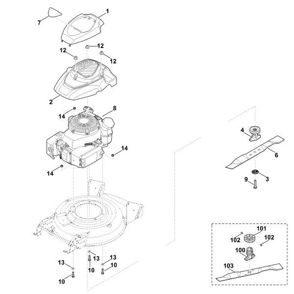 Imagem de E - Motor, lamina MB 2.2 RT