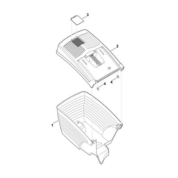 Imagem de E - Cesta de recolha de relva MB 448.0 TX
